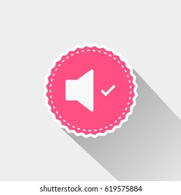 audio speaker with long shadow