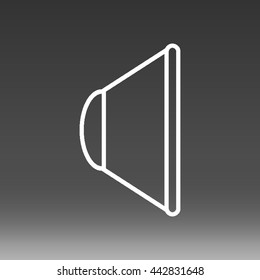 Audio Speaker No Volume Vector Icon Illustration