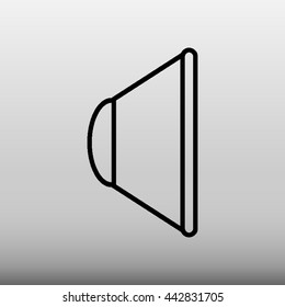 Audio Speaker No Volume Vector Icon Illustration