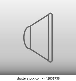 Audio Speaker No Volume Vector Icon Illustration