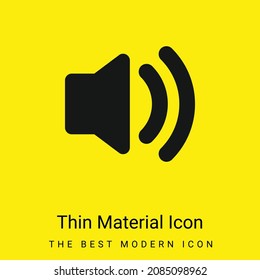 Audiosprecher auf minimalem hellgelbem Material Symbol