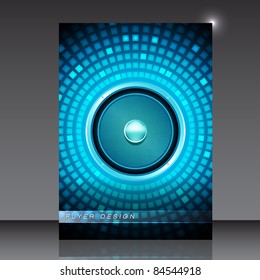 Audio Speaker - Party Flyer - EPS10 Vector Design