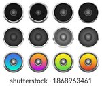 Audio speaker vector design illustration isolated on white background