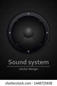 Audio speaker vector design illustration