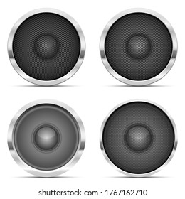 Audio speaker vector design illustration isolated on white background
