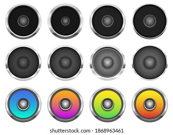 Audio speaker vector design illustration isolated on white background