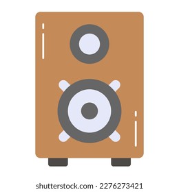 Audio-Lautsprecher-Vektordesign in modernem und trendigem Stil