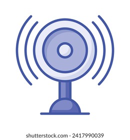 Audio speaker vector design in in modern and trendy style