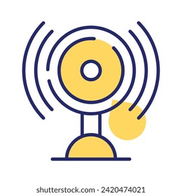 Audio speaker vector design in in modern and trendy style