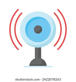 Audio speaker vector design in in modern and trendy style