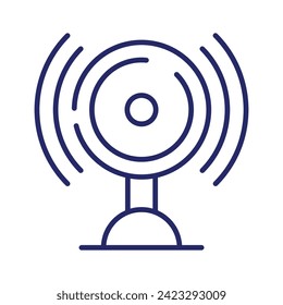 Audio speaker vector design in in modern and trendy style