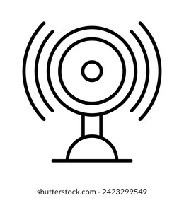 Audio speaker vector design in in modern and trendy style