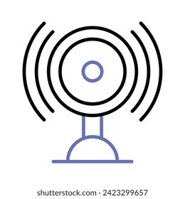 Audio speaker vector design in in modern and trendy style