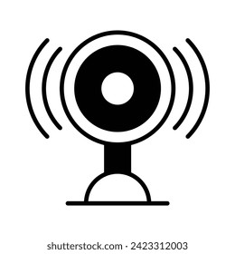 Audio speaker vector design in in modern and trendy style