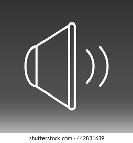 Audio Speaker Vector Icon Illustration
