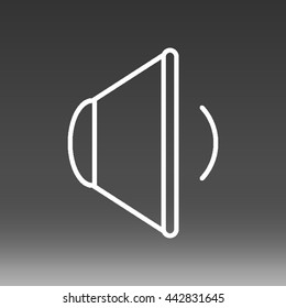 Audio Speaker Vector Icon Illustration