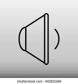 Audio Speaker Vector Icon Illustration