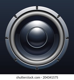 Audio speaker, vector illustration