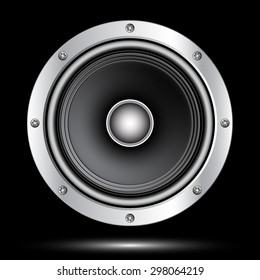 Audio speaker, vector illustration
