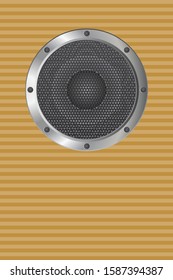 Audio speaker vector illustration isolated on white background