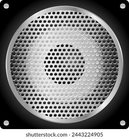 Audio speaker, vintage audio speaker icon. Vector, design illustration. Vector.