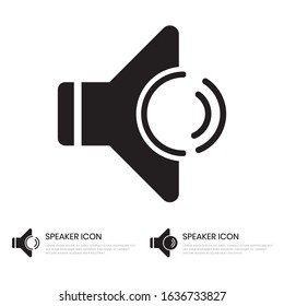 Audio speaker volume icon for apps and websites