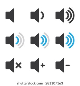 Audio Speaker Volume Icons