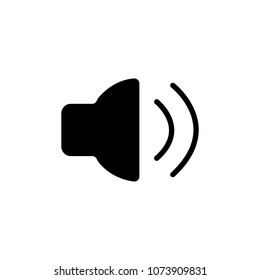 Audio Speaker Volume Or Music Speaker Volume Vector Icon Illustration For Web And Mobile App.Ui/Ux 