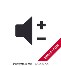 Audio speaker volume vector icon sound symbol. Modern simple flat vector illustration for web site or mobile app