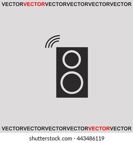Audio speakers icon.