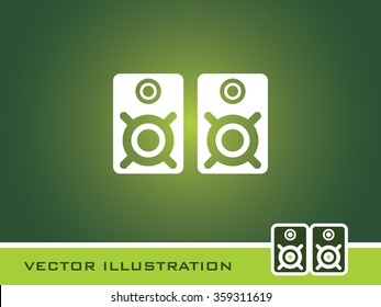 Audio Speakers Icon. Eps-10.