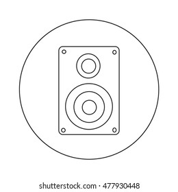 Audio speakers icon illustration design