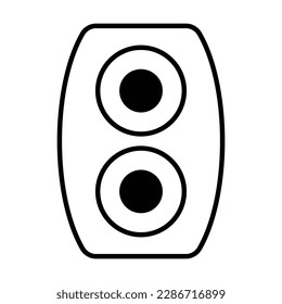 icono de altavoces de audio, vector de audio, ilustración de altavoces