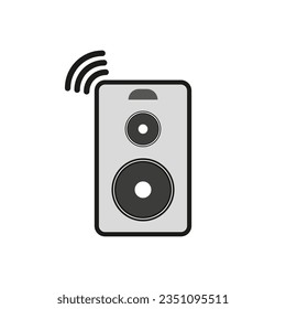 Audio speakers icon. Vector illustration. EPS 10.