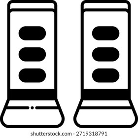 Audio Speakers Icon Vector Illustration