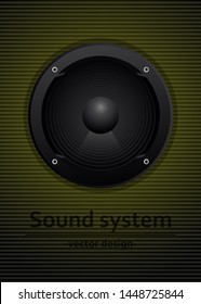 Audio speakers vector design illustration