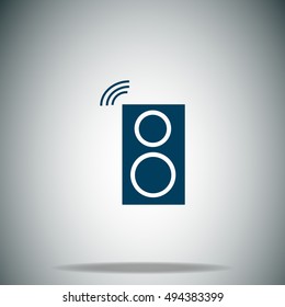 Audio speakers vector icon