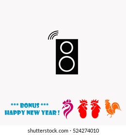 Audio speakers vector icon