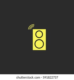 Audio speakers vector  icon.