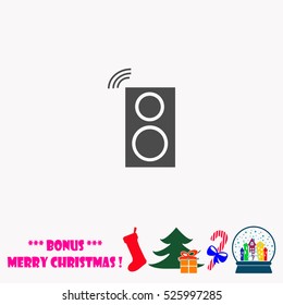 Audio speakers  vector illustration.
