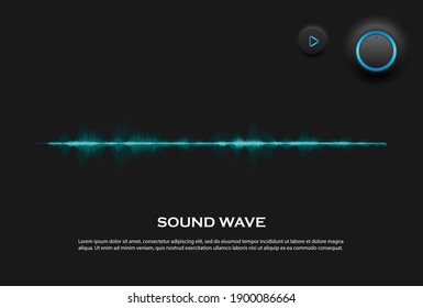 Audio spectrum background with glowing waves , sound and voice or heartbeat. Equalizer design for music, data, science and technology. Music backgrounds are perfect for presentation cover, banners or 