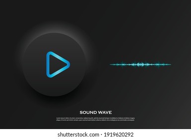 Tecnología de fondo del espectro de audio con ondas brillantes o latido cardíaco. 
Diseño ecualizador para música, datos, ciencia y tecnología. Los fondos musicales son perfectos para la presentación