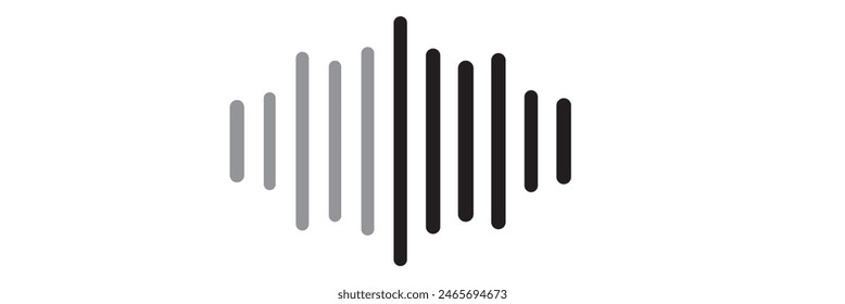 Ilustración vectorial de diseño de espectro de audio.