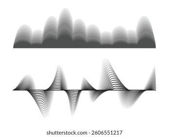 Audio spectrum design vector illustration.