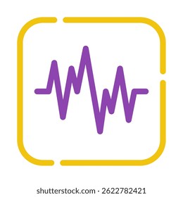 Icono de Espectro de audio, para Web, App, infografía, etc