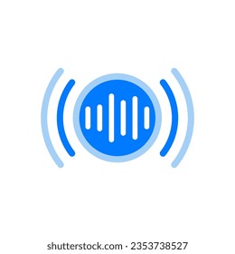 Audio streaming icon vector design illustration
