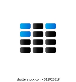 Audio symbol icon in duo tone color. Computer data music streaming