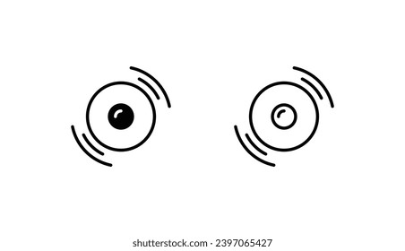 Audio System icon design with white background stock illustration