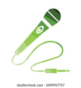 Audio system speakers icon. Flat color design. Vector illustration.