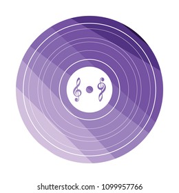Audio system speakers icon. Flat color design. Vector illustration.